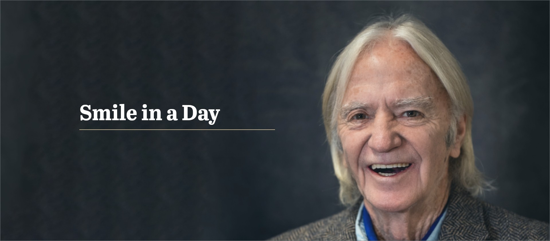 Smiling elderly man
