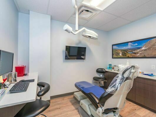 a doctor's office exam room